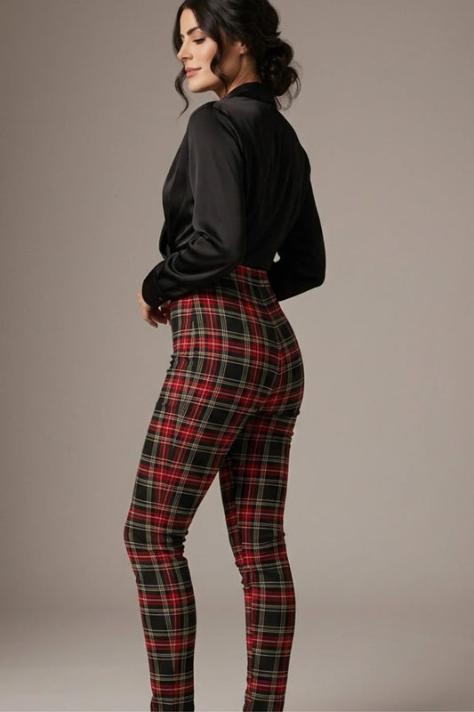Cressida Tartan Stretch Trousers 