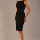 Bijou Sleeveless Bodycon Pencil Dress with Satin Detail