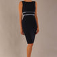 Bijou Sleeveless Bodycon Pencil Dress with Satin Detail