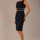 Bijou Sleeveless Bodycon Pencil Dress with Satin Detail