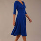 Fabienne 3/4 sleeved A-line Dress with pockets 