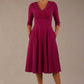 Fabienne 3/4 sleeved A-line Dress with pockets 