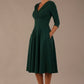 Fabienne 3/4 sleeved A-line Dress with pockets 
