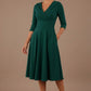 Fabienne 3/4 sleeved A-line Dress with pockets 