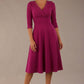 Fabienne 3/4 sleeved A-line Dress with pockets 