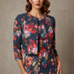 Valetta Cropped Floral Jacquard Jacket 