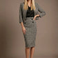 Kaira Cropped Dogtooth Stretch Jacket