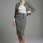 Kaira Cropped Dogtooth Stretch Jacket