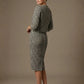 Kaira Cropped Dogtooth Stretch Jacket