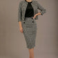 Kaira Cropped Dogtooth Stretch Jacket