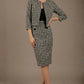 Kaira Cropped Dogtooth Stretch Jacket