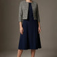 Kaira Cropped Dogtooth Stretch Jacket