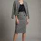 Kaira Cropped Dogtooth Stretch Jacket