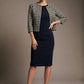 Kaira Cropped Dogtooth Stretch Jacket