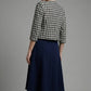 Kaira Cropped Dogtooth Stretch Jacket