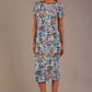 (PRE-ORDER) Carlisle Boat Neck Short Sleeve Midi Pencil Dress