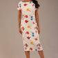 (PRE-ORDER) Carlisle Boat Neck Short Sleeve Midi Pencil Dress