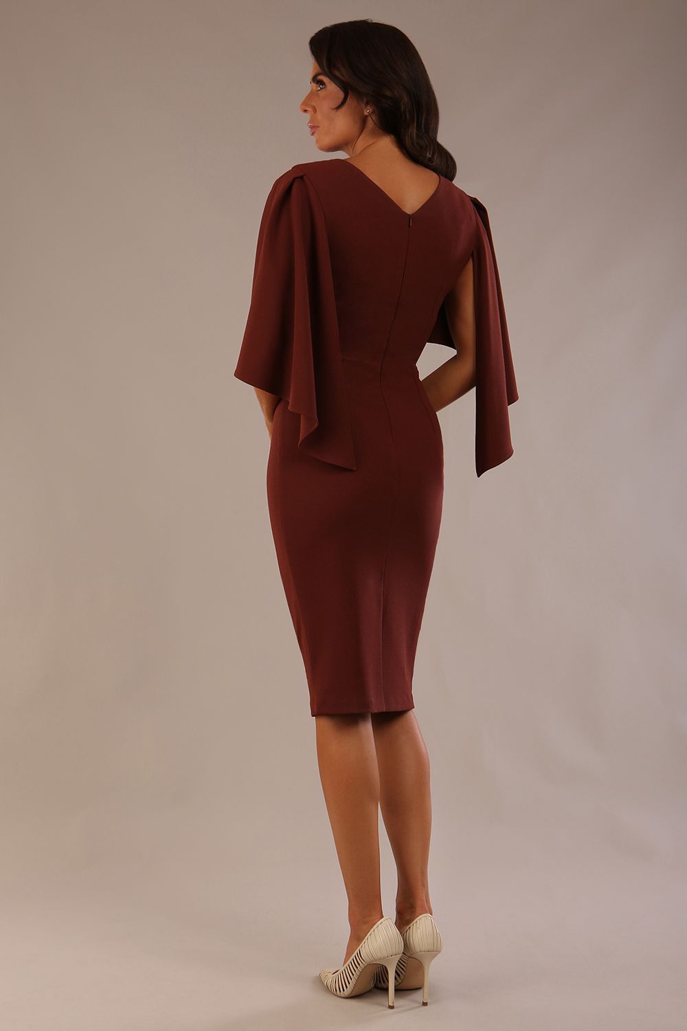(PRE-ORDER) Luella Dolman Sleeve Knee-Length Pencil Dress
