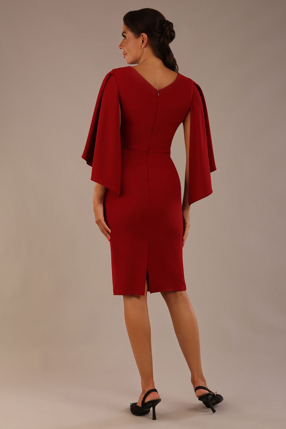 (PRE-ORDER) Luella Dolman Sleeve Knee-Length Pencil Dress