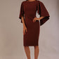 (PRE-ORDER) Luella Dolman Sleeve Knee-Length Pencil Dress