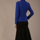 Back view of the Melberry tailored jacket in royal blue, highlighting the panelled seams and fitted silhouette.