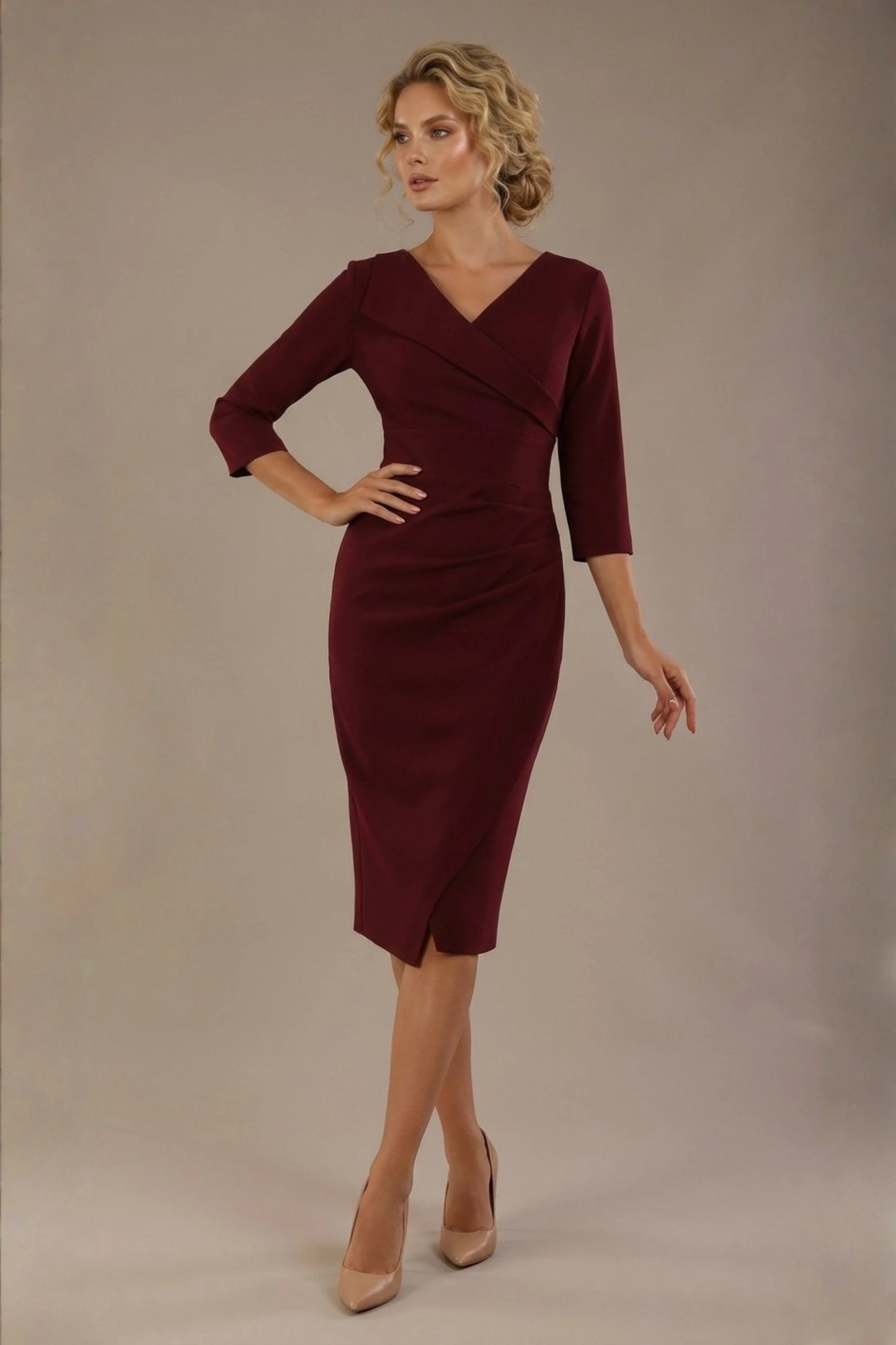 Adley Asymmetric Draped Dress