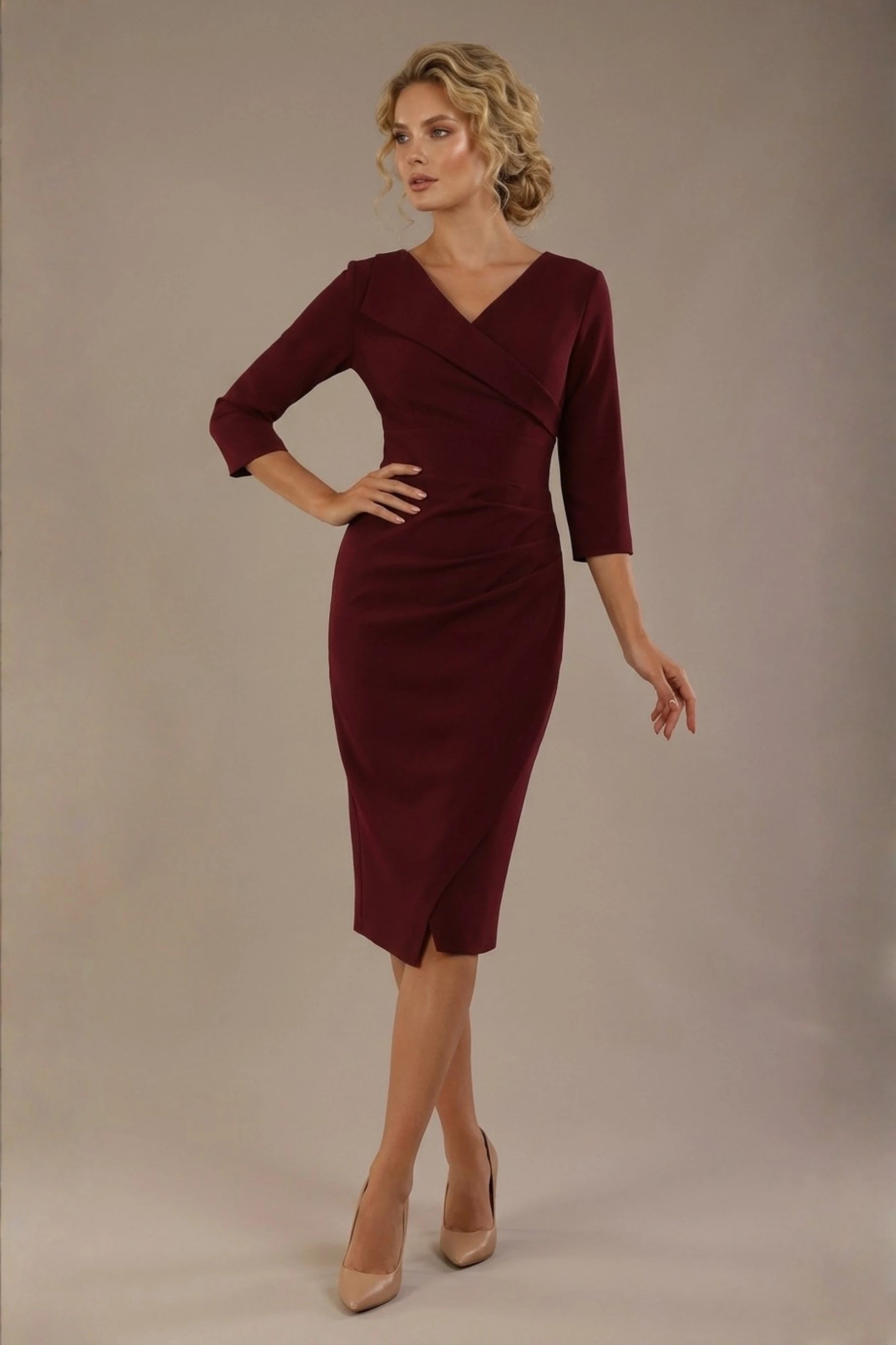 Adley Asymmetric Draped Dress