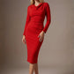 Cassidy Cowl Neck Pencil Dress 