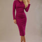 Cassidy Cowl Neck Pencil Dress 