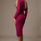 Cassidy Cowl Neck Pencil Dress 