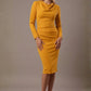 Cassidy Cowl Neck Pencil Dress 