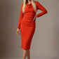 Cassidy Cowl Neck Pencil Dress 