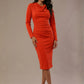 Cassidy Cowl Neck Pencil Dress 