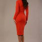 Cassidy Cowl Neck Pencil Dress 
