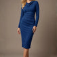 Cassidy Cowl Neck Pencil Dress 