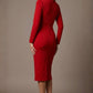 Cassidy Cowl Neck Pencil Dress 