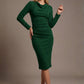 Cassidy Cowl Neck Pencil Dress 