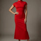 Kaden High Neck Midaxi Dress 