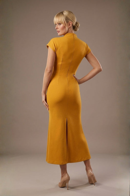 Kaden High Neck Midaxi Dress 