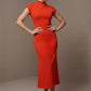 Kaden High Neck Midaxi Dress 