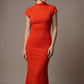 Kaden High Neck Midaxi Dress 