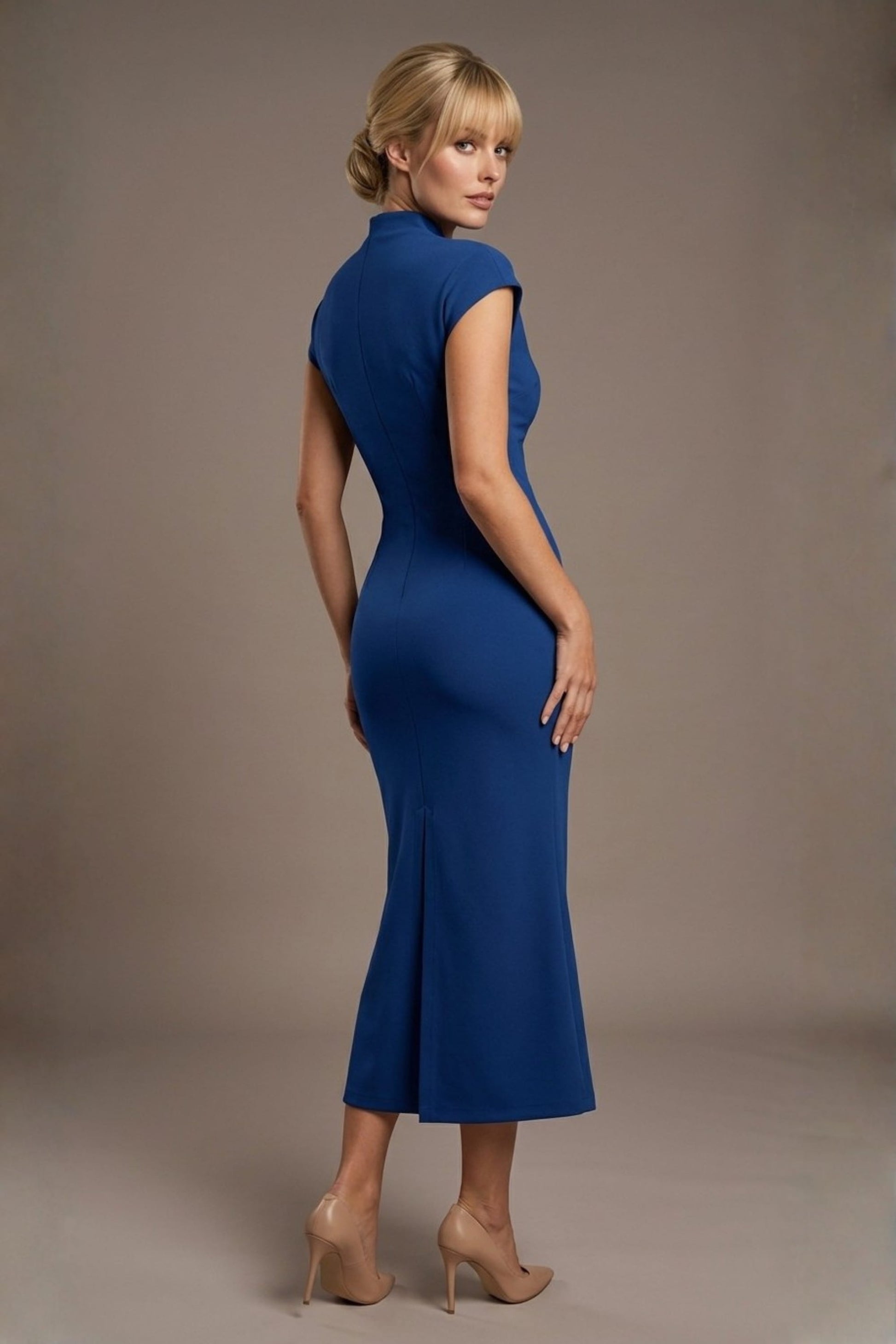 Kaden High Neck Midaxi Dress 