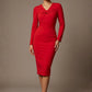 Heidi Sculpted Long Sleeve Pencil Dress