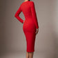 Heidi Sculpted Long Sleeve Pencil Dress
