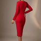 Heidi Sculpted Long Sleeve Pencil Dress