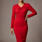 Heidi Sculpted Long Sleeve Pencil Dress
