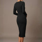 Heidi Sculpted Long Sleeve Pencil Dress