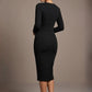 Heidi Sculpted Long Sleeve Pencil Dress