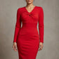 Heidi Sculpted Long Sleeve Pencil Dress