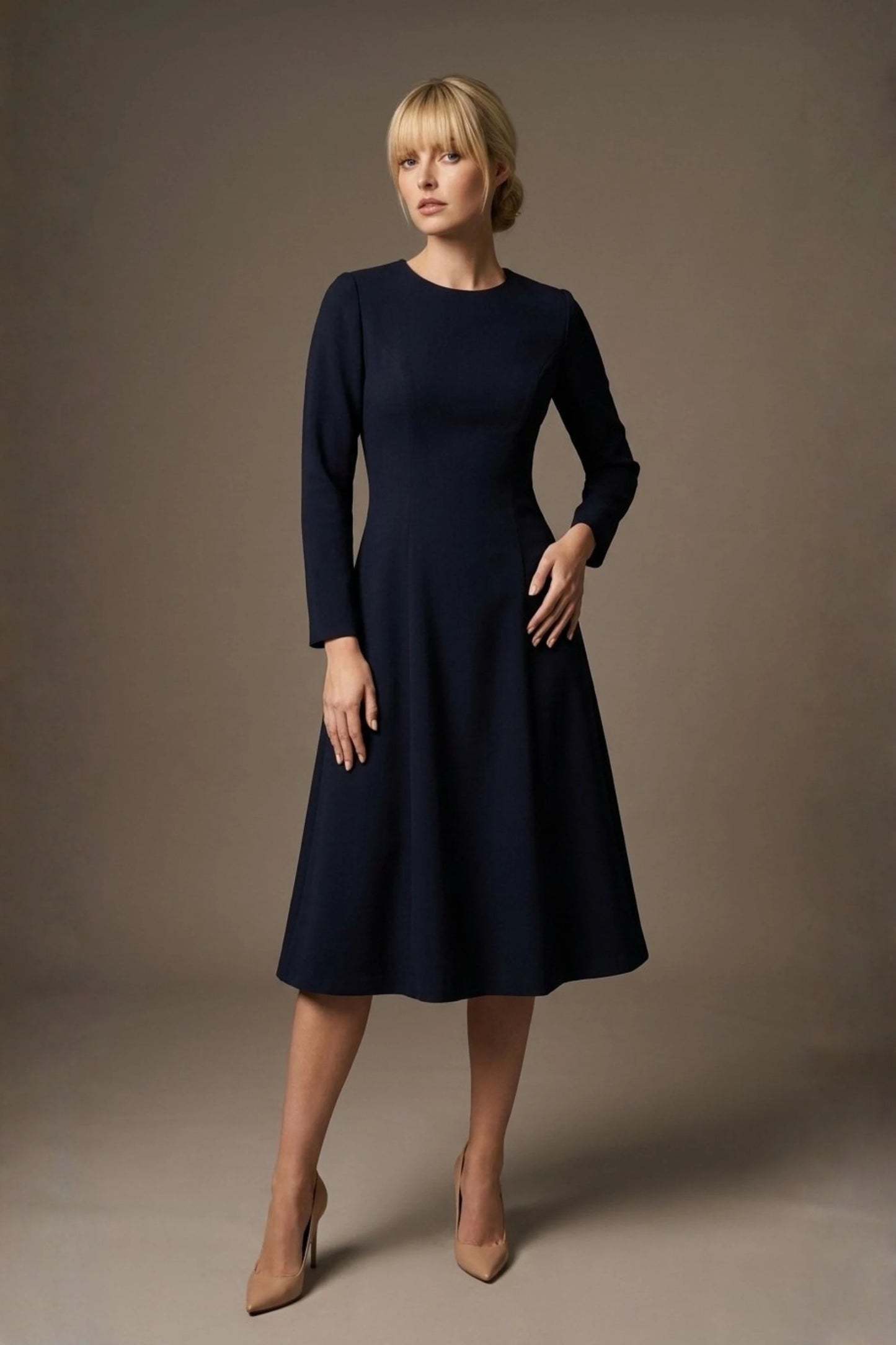 Turner Long Sleeve A-Line Dress